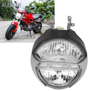 ALASKAR ไฟหน้ารถจักรยานยนต์กันน้ำไฟหน้าวงเล็บสำหรับ Ducati Monster 1100 1100S M1000 696 795 796