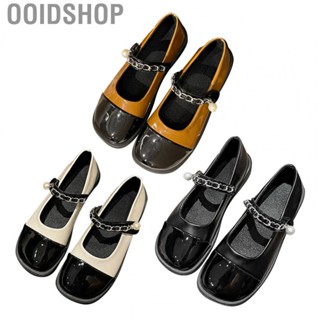 Ooidshop Girl  Shoes  Round Toe Ergonomic Design Girls Leather Shoes Retro  for Office