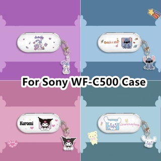 【imamura】เคสหูฟัง แบบนิ่ม ลายการ์ตูน สําหรับ Sony WF-C500 WF-C500