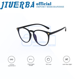 JIUERBA TR90 แว่นตาสายตาสั้น ทรงกลม ป้องกันรังสียูวี กันแสงสีฟ้า สไตล์วินเทจ คลาสสิก แฟชั่น สําหรับผู้ชาย และผู้หญิง