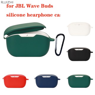 ใหม่ เคสหูฟังซิลิโคน กันกระแทก พร้อมตะขอ สําหรับ JBL Wave Buds