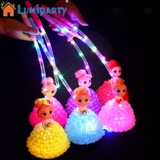 Lumiparty โคมไฟ Led รูปตุ๊กตาเจ้าหญิงน่ารัก 3 โหมด ขนาดพกพา หลากสีสัน สําหรับเด็ก