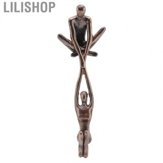 Lilishop Man Lifting Woman Figurine Innovative Home Decor Lover Sculpture Ornament for Living Room