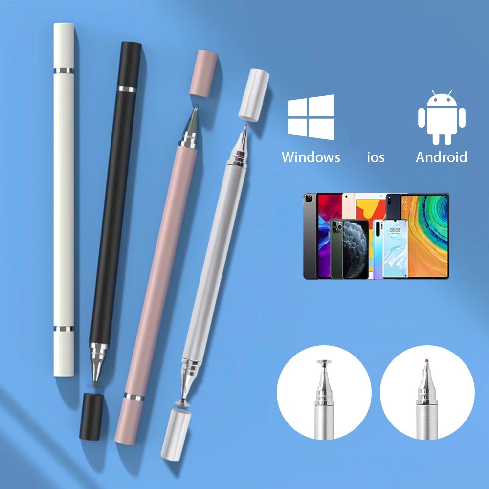 ปากกาสไตลัส 2 In 1 สําหรับ Samsung Galaxy Tab A8 10.5 X200 X205 A7 Lite A7 10.4 A 8.0 10.5 10.1 Tab S8 Ultra S7 FE S8 Plus S6 Lite S5