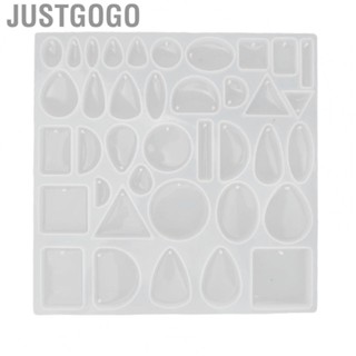 Justgogo Resin Jewelry Molds  Resin Earring Mold Flexible  for Keychain for Earring