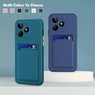 เคสโทรศัพท์ซิลิโคน TPU แบบนิ่ม กันกระแทก สีพื้น สําหรับ Realme C53 RealmeC53 4G 2023