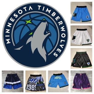 Minnesota Timberwolves กางเกงขาสั้นกีฬาคลาสสิก NBA กีฬากางเกงขาสั้น