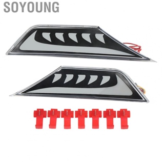 Soyoung Bumper Turn Signal Lights  White DRL Cool Design Amber Turn Signals Side Marker Lights  for Car