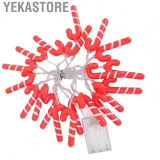 Yekastore 9.8ft 20LED Christmas Candy Cane String Lights J Shape  String Lights for Room Decoration Holiday Festival  String Lights