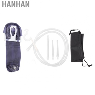 Hanhan 2L Portable  Bag Kit Foldable Silicone  Douche Bag Home Colon Cleansing Bag Set
