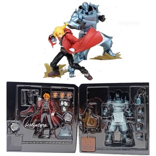 ฟิกเกอร์ Revoltech Yamaguchi Fullmetal Alchemist Edward Elric 116 Alphonse Elric 117 ของเล่นสําหรับเด็ก