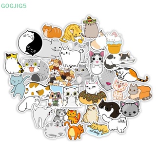 [GOGJIG5] สติกเกอร์ ลายการ์ตูนแมวน่ารัก กันน้ํา สําหรับติดตกแต่งคอมพิวเตอร์ โน๊ตบุ๊ค UOO 50 ชิ้น ต่อถุง