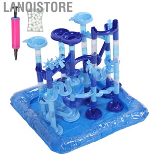 Lanqistore Funnel Slide Marble Race  DIY 75Pcs Building Blocks Maze Balls Water Play Track Air Cushion  for Water Play