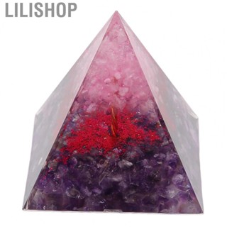 Lilishop Epoxy Ornament  Pyramid Epoxy Ornament Exquisite Workmanship  for Office