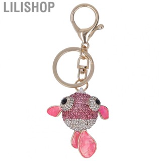 Lilishop Rhinestones Fish Keychains  Hand Crafted Cute Goldfish Goldfish Keychain  for Backpack for Woman for  for Wallet