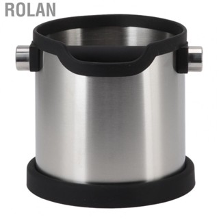 Rolan Coffee Grounds Knock Box  Large  Dishwasher Safe Coffee Knock Box Easy To Clean  for Bars