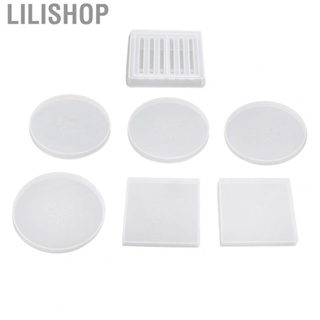 Lilishop Epoxy Resin Molds Easy Demoulding Shiny Elastic Silicone Mold for DIY Storage Brackets for DIY Making Coasters