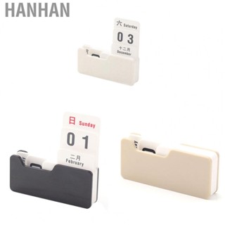 Hanhan Desk Calendar PS PP Reusable Changeable Portable Desktop Block Home Decoration Accessories for Office