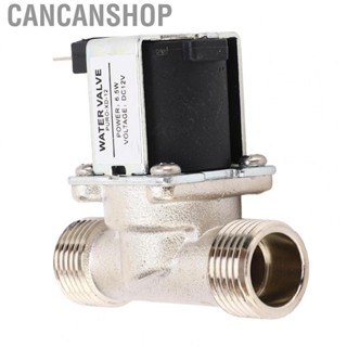 Cancanshop Inlet Outlet Solenoid Valve  Normally Closed High Conductivity Corrosion Resistant DC12V Solenoid Valve G1/2 Male Thread  for Drinking Fountain