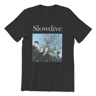 ขายดี เสื้อยืดคอกลม ผ้าฝ้ายแท้ พิมพ์ลาย Slowdive Tour 90s สไตล์วินเทจ สําหรับผู้ชาย 2023