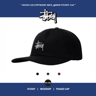 ขายดี หมวกเบสบอล ปักลายตัวอักษร STUSSY STUSSY สีดํา สไตล์อเมริกัน