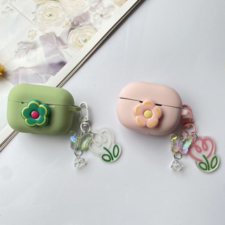 เคสหูฟังซิลิโคน ลายดอกไม้น่ารัก พร้อมพวงกุญแจ อุปกรณ์เสริม สําหรับ honor Earbuds X3i X3 Lite X3