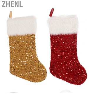 Zhenl Christmas Stocking  Fillable Christmas Sock Decoration  for Bar for Stairs