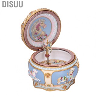 Disuu music Rotation Horse Music Box  Lights Luminous Carousel Music Box Desk Decoration Gift musical carousel cradle music box