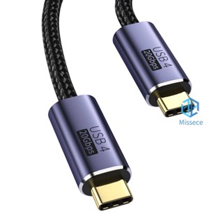 ใหม่ สายชาร์จ USB 4.0 8K 60Hz PD 100W Type-C ตัวผู้ เป็นตัวผู้ พร้อม Emark C [Missece.th]