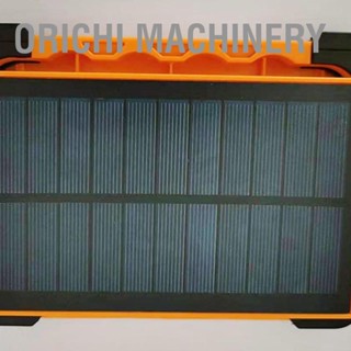  Orichi Machinery โคมไฟพลังงานแสงอาทิตย์แบบพกพา LED ชาร์จไฟได้อย่างรวดเร็วพร้อมที่จับแบบหมุนได้สำหรับบ้านฉุกเฉินที่ตั้งแคมป์กลางแจ้ง