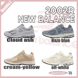 ของแท้100% New Balance 2002r  Haze blue / Cloud ash / off-white / cream-yellow sneakers