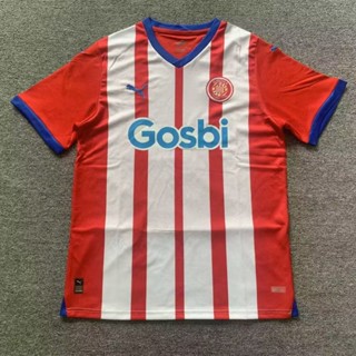 เสื้อกีฬาแขนสั้น ลายทีมชาติฟุตบอล Girona Home 23-24 ไซซ์ S-XXL ชุดเหย้า สําหรับผู้ชาย AAA