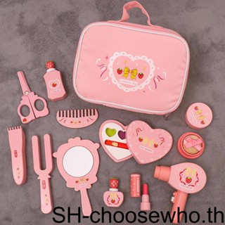 【Choo】ชุดของเล่นร้านเสริมสวย แบบไม้ สําหรับเด็กผู้หญิง 12 ชิ้น