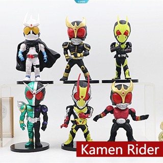 โมเดลตุ๊กตา Kamen Rider Kuuga Zero-One W แฮนด์เมด ของเล่นสําหรับเด็ก เก็บสะสม ตกแต่ง 6 ชิ้น ต่อชุด