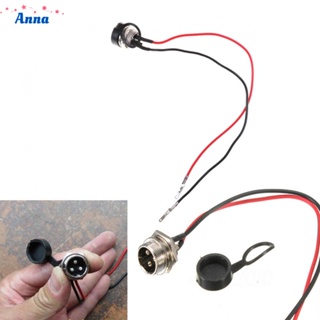 【Anna】Charger Connector Battery Port 3 Pin Inline Jack Socket Wires Cord Cap