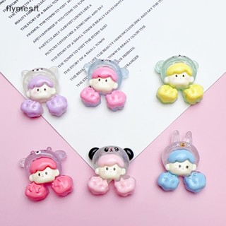 SANRIO Flymesit กิ๊บติดผมเรซิ่น เรืองแสง ขนาดเล็ก เครื่องประดับ สําหรับตกแต่งโทรศัพท์มือถือ DIY 5 ชิ้น