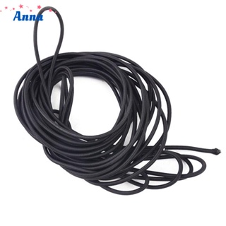 【Anna】Black Polyester Elastic Stretch Cord High Tension Cord Rope Cord Wear Resistant