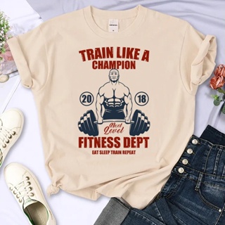 Crossfit เสื้อยืด พิมพ์ลายการ์ตูนอนิเมะ มังงะ สไตล์ฮาราจูกุ สําหรับผู้หญิง