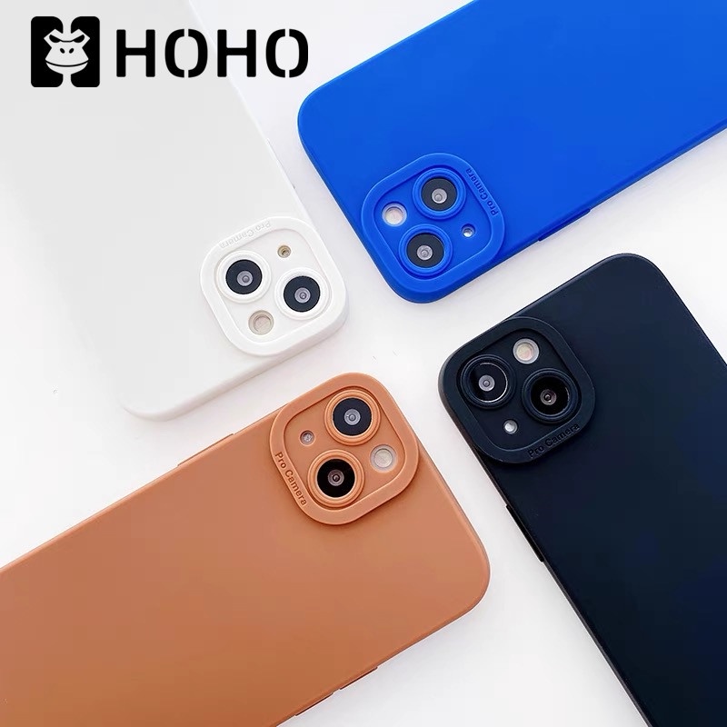 DHOHO เคสใช้สำหรับไอโฟน ใช้สำหรับ iPhone 6 S 7 8 + Plus SE X XR XS Max 11 Pro Max PTU Case เคสขอบเหลี่ยม เคสซิลิโคน