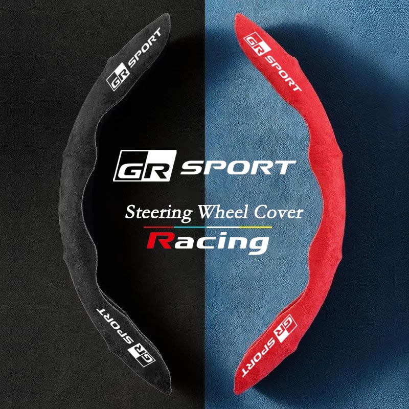 ที่หุ้มพวงมาลัยรถยนต์หนังนิ่มสําหรับ Toyota GR Sport GR Gazoo Racing Accessories