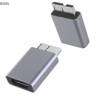 Bsbl อะแดปเตอร์เชื่อมต่อ USB TypeC ตัวเมีย เป็น USB3.0 MicroB ตัวผู้ อะลูมิเนียมอัลลอย