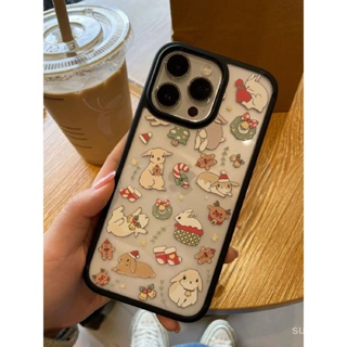 เคสโทรศัพท์มือถือแบบแข็ง กันกระแทก ลายการ์ตูนกระต่าย สําหรับ iPhone 7 8 Plus XS XR X XS max 11 12 13 14 11 Pro max 12 Pro 13 Pro max 14 Pro max