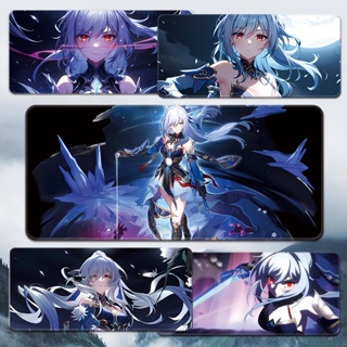 Jing Liu mouse pad Honkai: Star Rail oversized desk pad small computer keyboard pad anime games around แผ่นรองเมาส์ คีย์บอร์ด