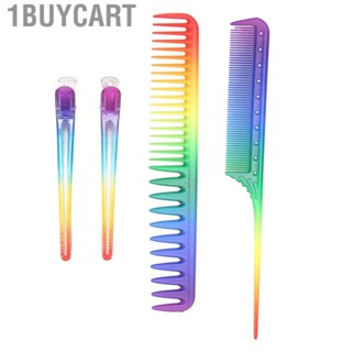 1buycart Hair Comb  Set Hairdressing Salon Fiber Rat Tail Comb Duckbill  NEW