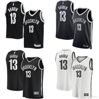 เสื้อกีฬาบาสเก็ตบอล NBA Jersey Brooklyn Nets No.13 พลัสไซซ์ 2022