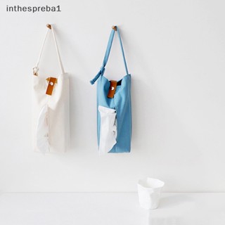 Inthespreba1^^ สไตล์ญี่ปุ่น ผ้าใบ กล่องทิชชู่ แขวนกระดาษเช็ดปาก สําหรับบ้าน รถ ห้องนั่งเล่น นอร์ดิก โต๊ะรับประทานอาหาร ถุงตกแต่ง *ใหม่