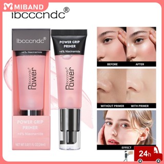 พร้อมสต็อก Ibcccndc Face Primer Natural Make Up Base Foundation Primer เมคอัพเบสครีมให้ความชุ่มชื้นรูขุมขนที่มองไม่เห็นควบคุมความมันเมคอัพเบสดูแลผิวหน้านักเรียนหญิง