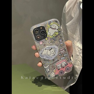 เคสโทรศัพท์มือถือ ลายการ์ตูนรถบัสน่ารัก พร้อมขาตั้ง สําหรับ Apple Iphone 14promax 13 11 12 14pro 12promax 13