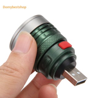 [Domybestshop.th] ไฟฉาย LED 3W USB T6 กันน้ํา ปรับได้