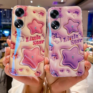 เคสโทรศัพท์ OPPO A98 5G ใหม่ 2023 มือถือแบบนิ่ม ลายกลิตเตอร์ ระยิบระยับ 3D สําหรับ เคสOPPO A98 5G